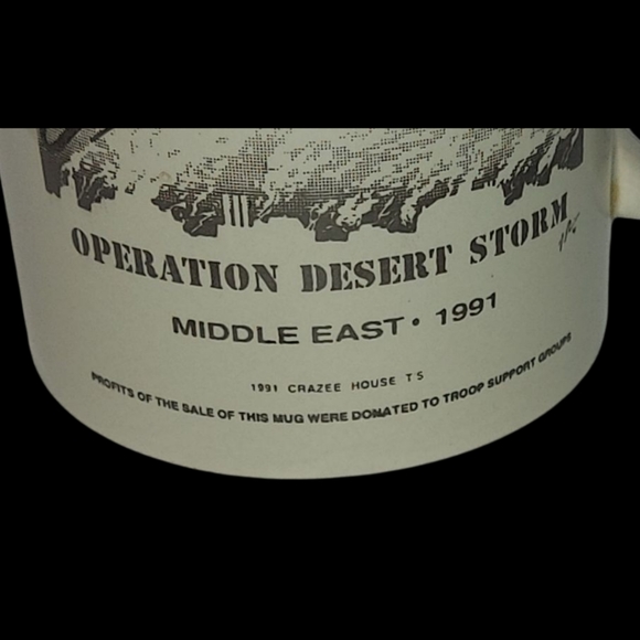 1990s Support Operation Desert Storm Mug - Picture 2 of 2